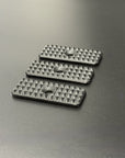 carbon fiber m-lok rail covers fully textured surface 1-slot three pack