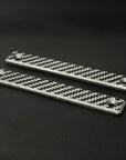 carbon fiber m-lok rail covers smooth surface 3-slot two pack