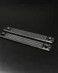 carbon fiber m-lok rail covers partial textured surface 3-slot two pack