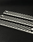carbon fiber m-lok rail covers smooth surface 3-slot two pack